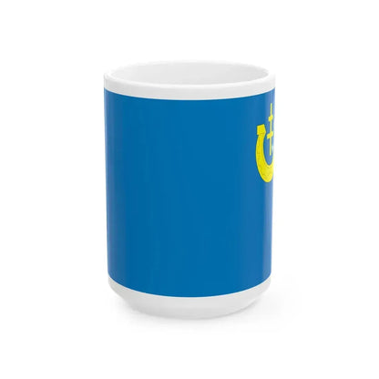 POL powiat pinczowski flag (Poland) White Coffee Mug 15oz - Go Mug Yourself