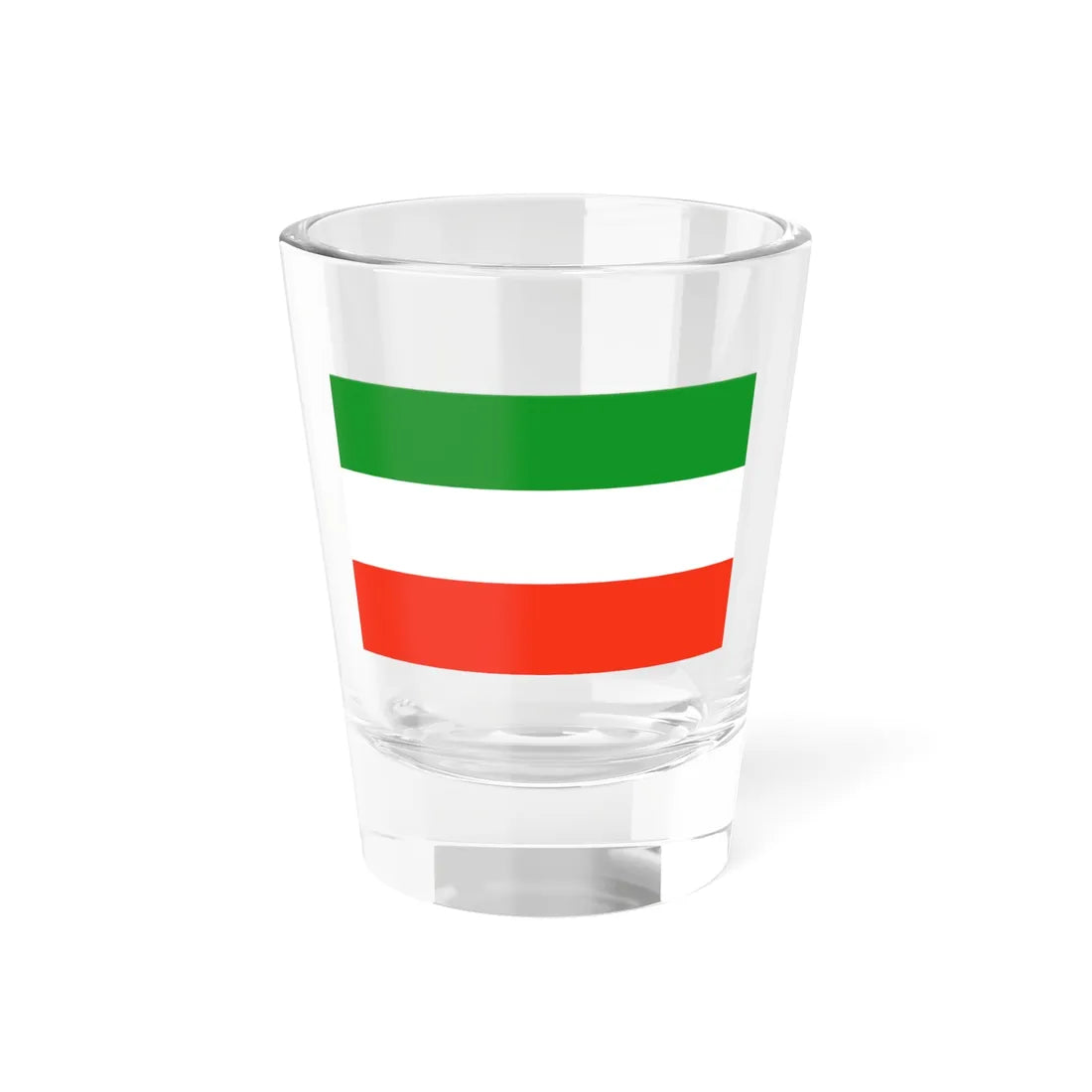 POL powiat piotrkowski flag (Poland) Shot Glass 1.5oz 1.5oz - Go Mug Yourself