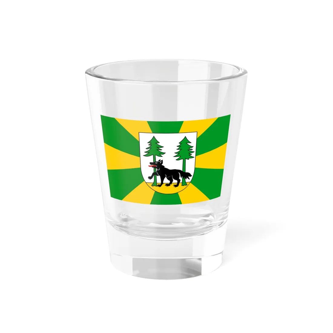POL powiat piski flag (Poland) Shot Glass 1.5oz 1.5oz - Go Mug Yourself