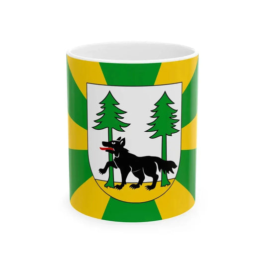 POL powiat piski flag (Poland) White Coffee Mug 11oz - Go Mug Yourself