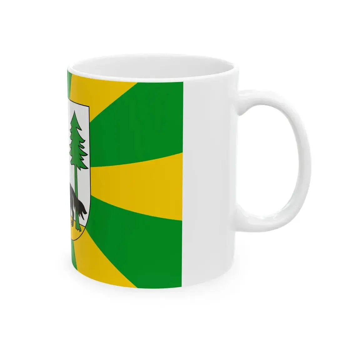 POL powiat piski flag (Poland) White Coffee Mug - Go Mug Yourself