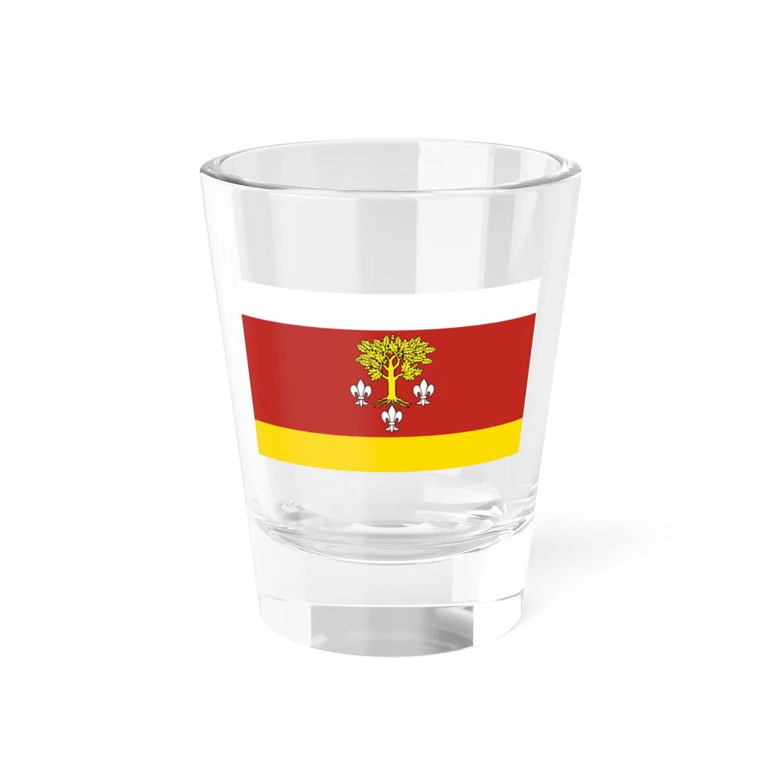 POL powiat poddebicki flag (Poland) Shot Glass 1.5oz 1.5oz - Go Mug Yourself