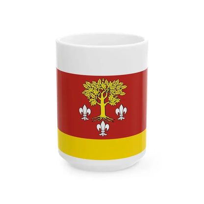 POL powiat poddebicki flag (Poland) White Coffee Mug 15oz - Go Mug Yourself