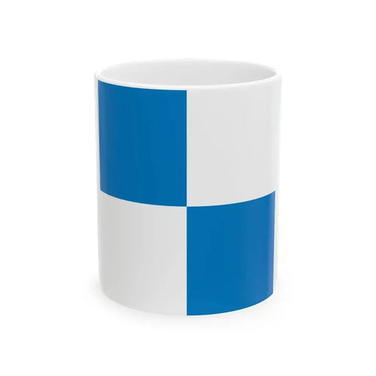 POL powiat policki flag (Poland) White Coffee Mug 11oz - Go Mug Yourself