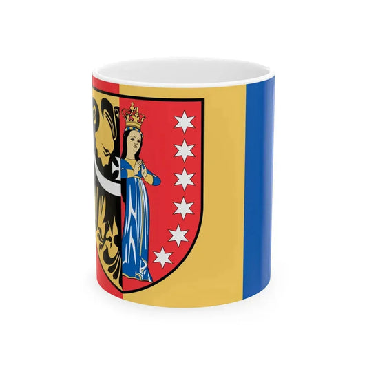 POL powiat polkowicki flag urz (Poland) White Coffee Mug 11oz - Go Mug Yourself