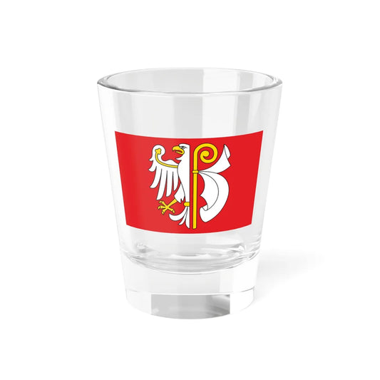 POL powiat płonski flag (Poland) Shot Glass 1.5oz 1.5oz - Go Mug Yourself