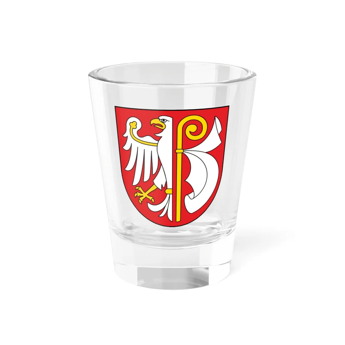 POL powiat płoński COA (Poland) (Coat of Arms) Shot Glass 1.5oz 1.5oz - Go Mug Yourself