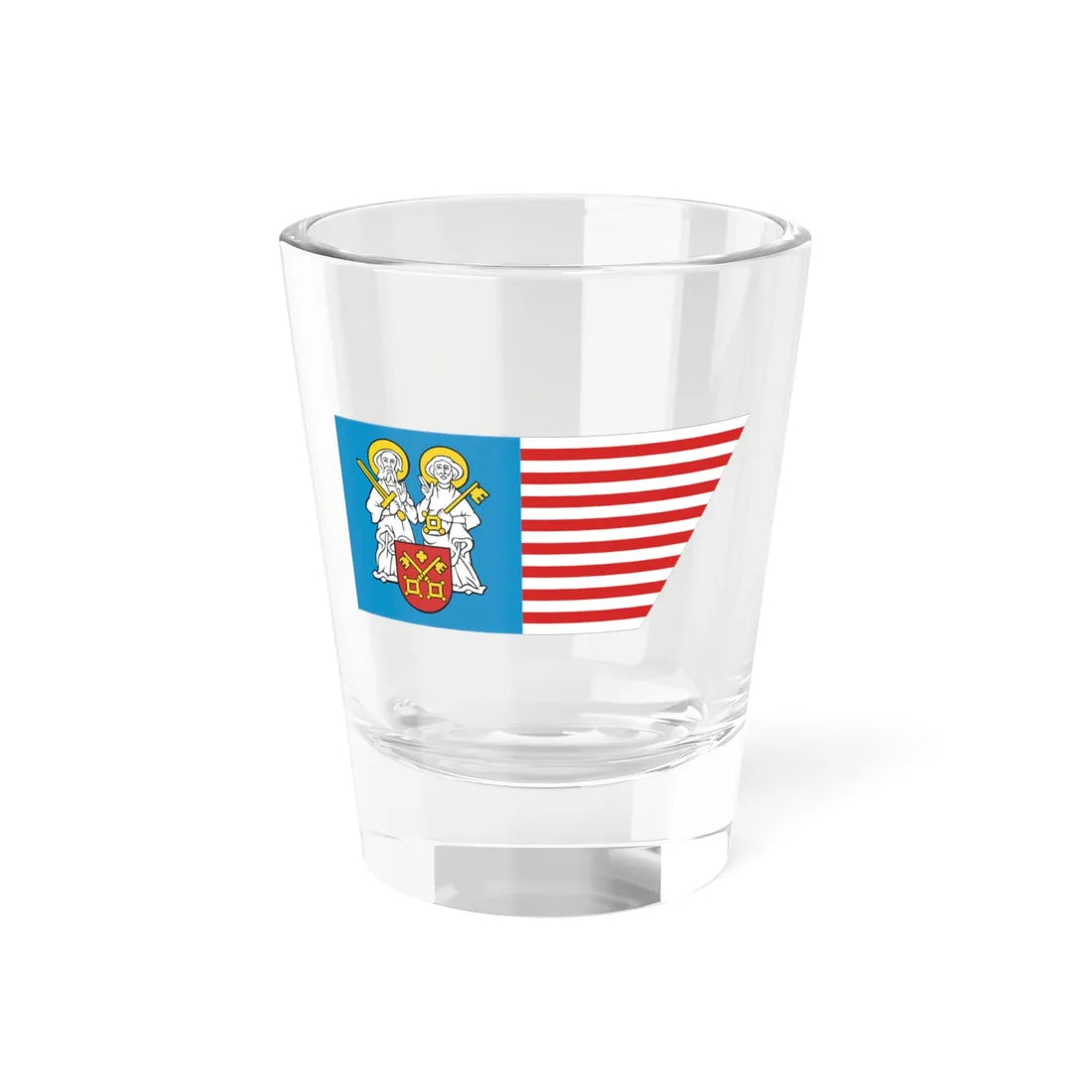 POL powiat poznanski flag (Poland) Shot Glass 1.5oz 1.5oz - Go Mug Yourself