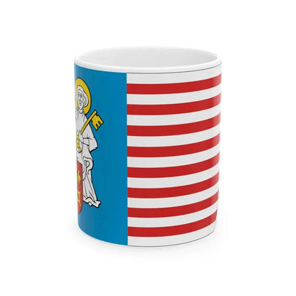 POL powiat poznanski flag (Poland) White Coffee Mug 11oz - Go Mug Yourself