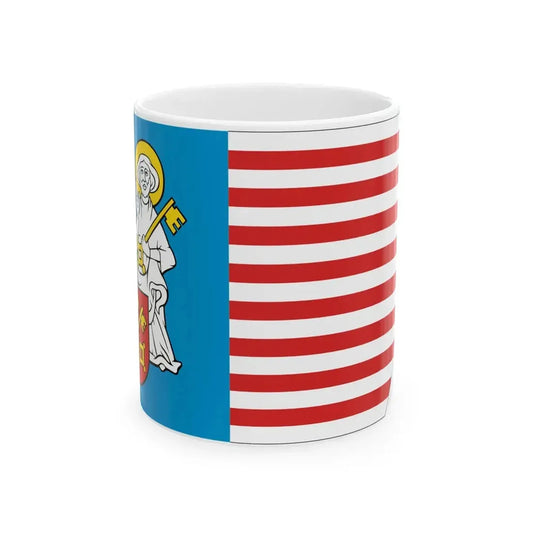 POL powiat poznanski flag (Poland) White Coffee Mug 11oz - Go Mug Yourself