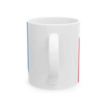 POL powiat prudnicki flag (Poland) White Coffee Mug - Go Mug Yourself
