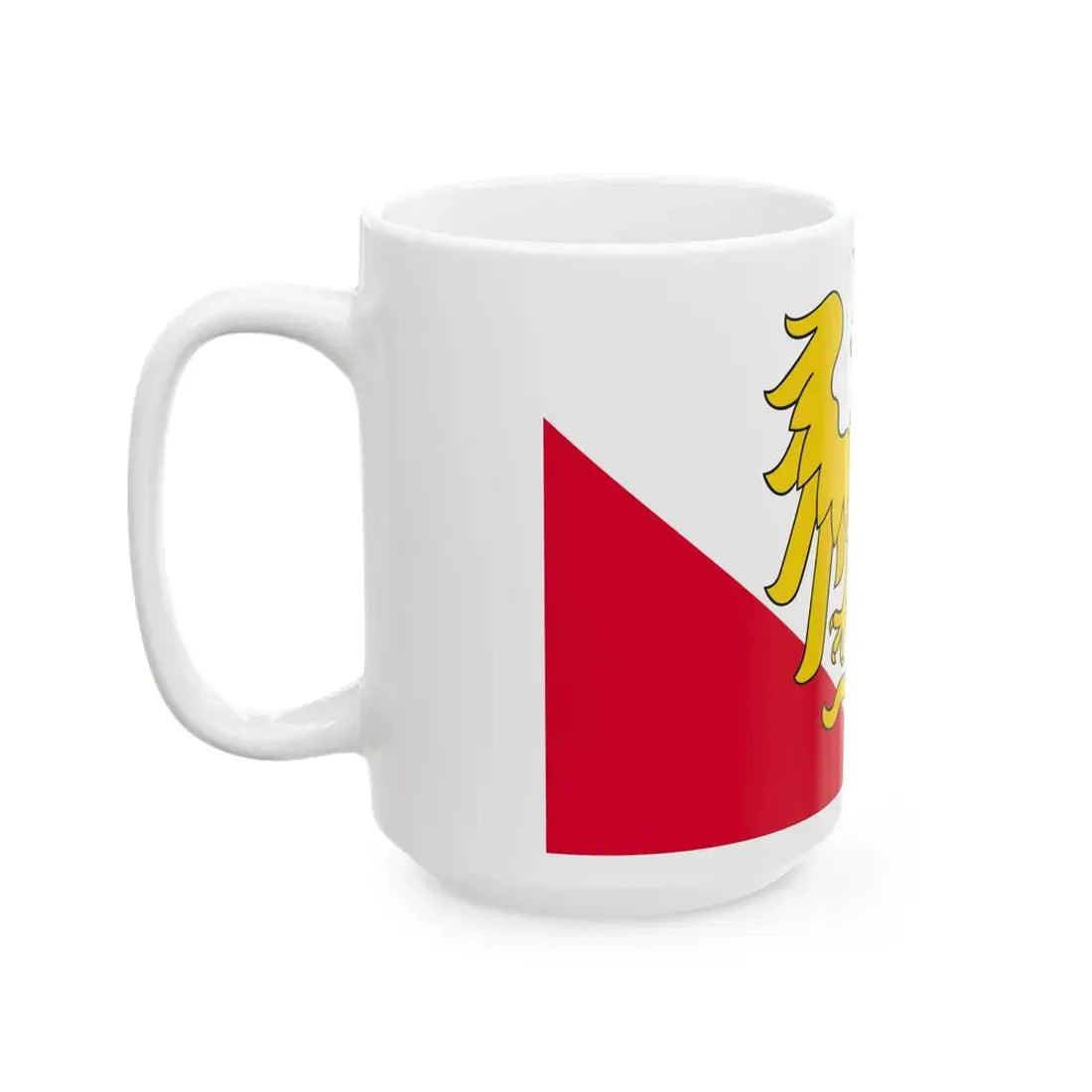 POL powiat prudnicki flag (Poland) White Coffee Mug - Go Mug Yourself