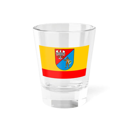 POL powiat pruszkowski flag (Poland) Shot Glass 1.5oz 1.5oz - Go Mug Yourself