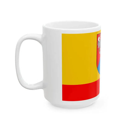 POL powiat pruszkowski flag (Poland) White Coffee Mug - Go Mug Yourself