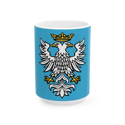 POL powiat przemyski flag (Poland) White Coffee Mug 15oz - Go Mug Yourself