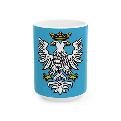 POL powiat przemyski flag (Poland) White Coffee Mug 15oz - Go Mug Yourself