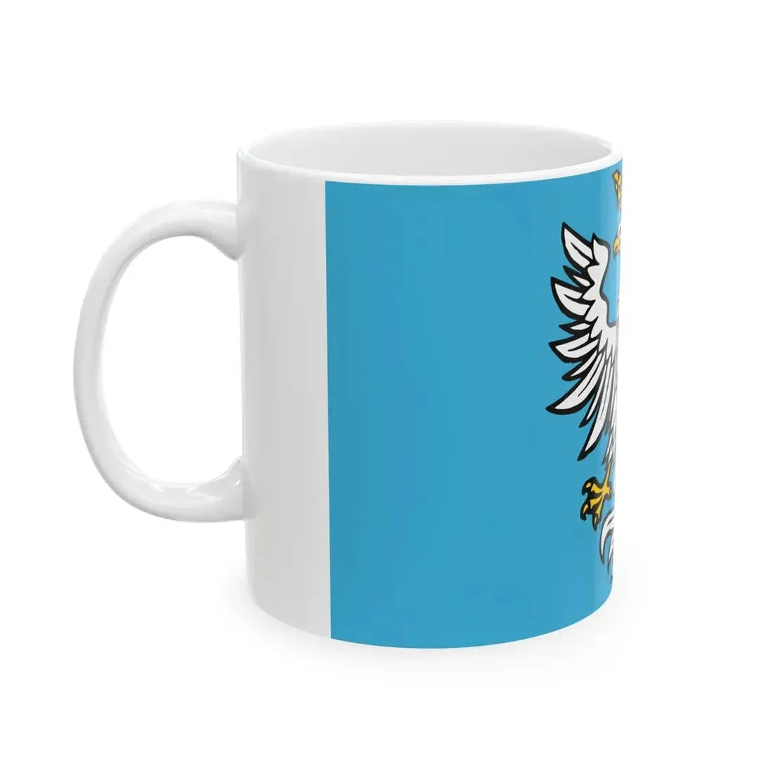 POL powiat przemyski flag (Poland) White Coffee Mug - Go Mug Yourself