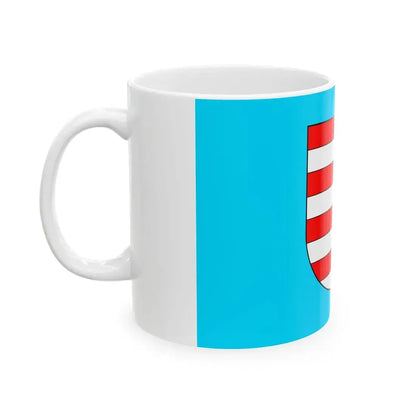 POL powiat przysuski flag (Poland) White Coffee Mug - Go Mug Yourself