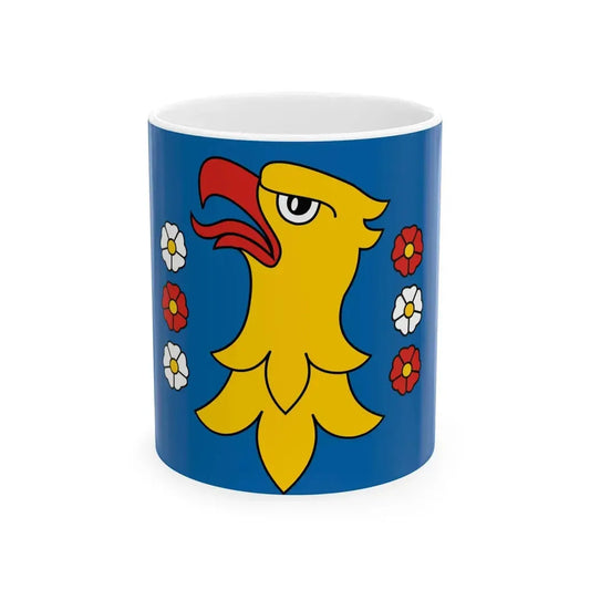 POL powiat pszczynski flag (Poland) White Coffee Mug 11oz - Go Mug Yourself