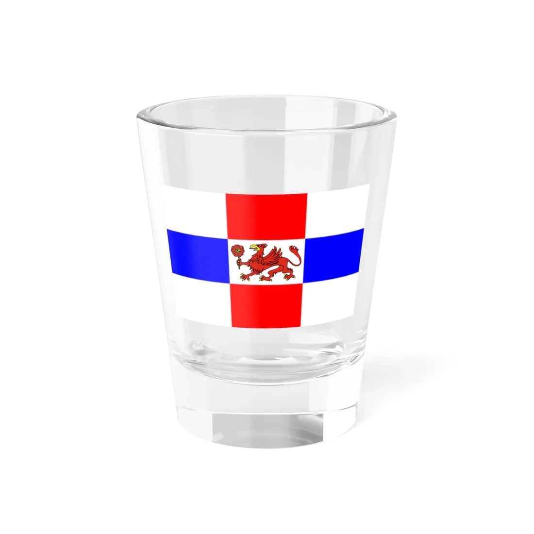 POL powiat pyrzycki flag 2003 - 2011 (Poland) Shot Glass 1.5oz 1.5oz - Go Mug Yourself