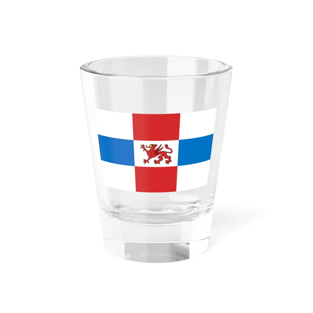 POL powiat pyrzycki flag (Poland) Shot Glass 1.5oz 1.5oz - Go Mug Yourself