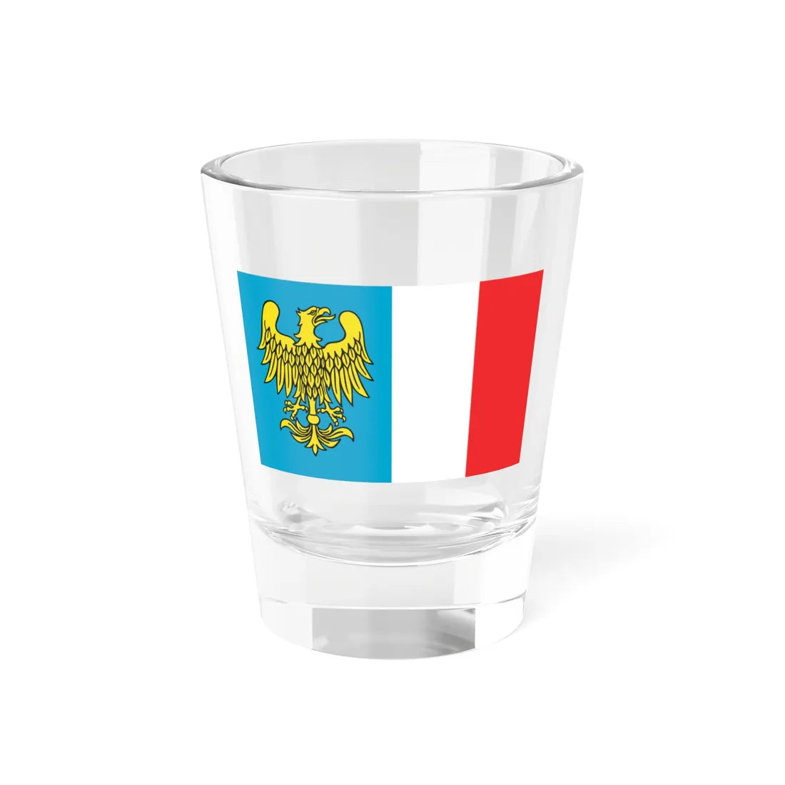 POL powiat raciborski flag (Poland) Shot Glass 1.5oz 1.5oz - Go Mug Yourself