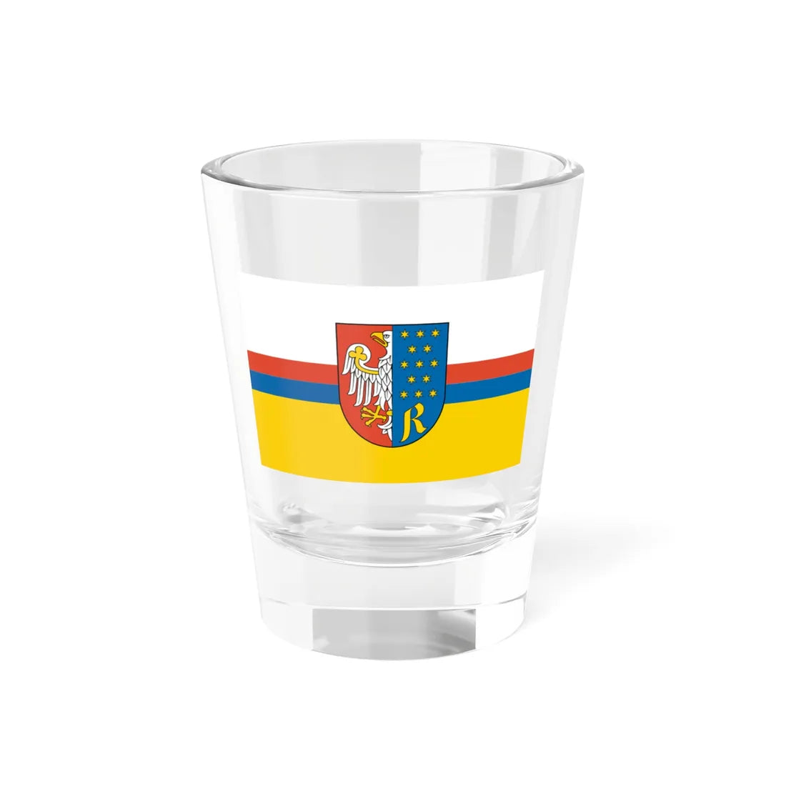POL powiat radomski flag (Poland) Shot Glass 1.5oz 1.5oz - Go Mug Yourself