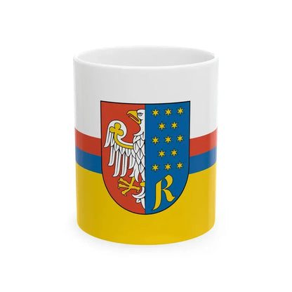 POL powiat radomski flag (Poland) White Coffee Mug 11oz - Go Mug Yourself