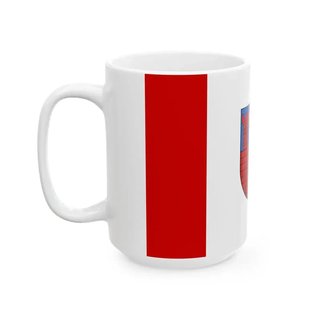 POL powiat radomszczanski flag 2000-2024 (Poland) White Coffee Mug - Go Mug Yourself