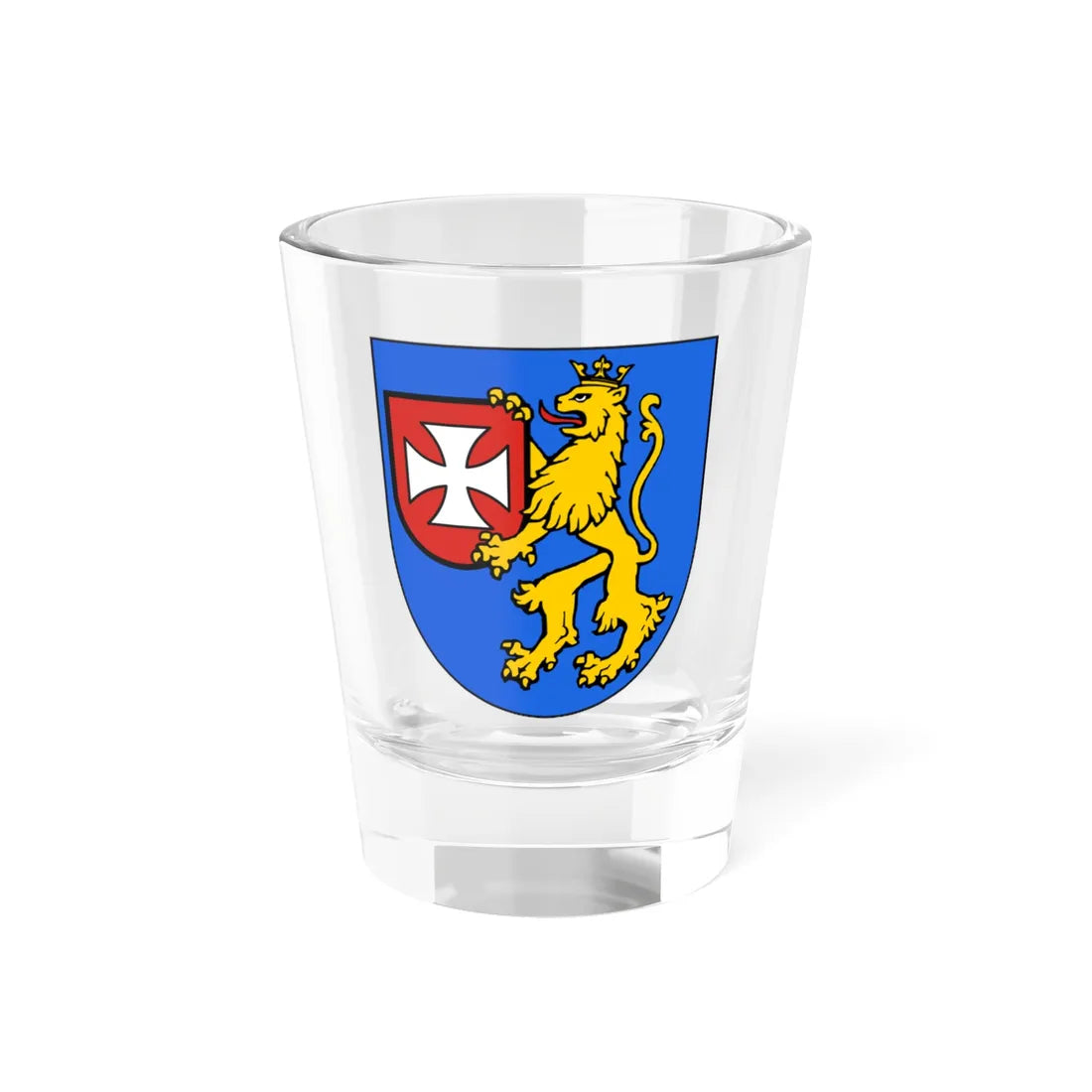 POL powiat rzeszowski COA (Poland) (Coat of Arms) Shot Glass 1.5oz 1.5oz - Go Mug Yourself