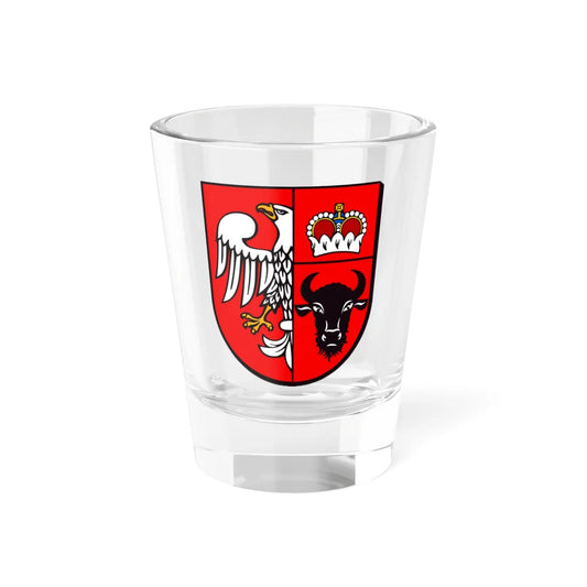 POL powiat zambrowski COA 2000-2018 (Poland) (Coat of Arms) Shot Glass 1.5oz 1.5oz - Go Mug Yourself