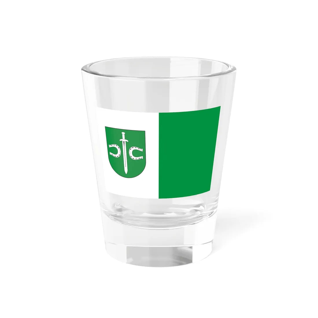 POL Pruszcz flag (Poland) Shot Glass 1.5oz 1.5oz - Go Mug Yourself