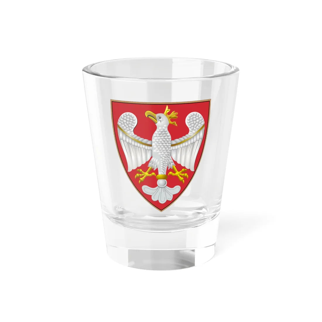 POL Przemysł II 1295 COA (Poland) (Coat of Arms) Shot Glass 1.5oz 1.5oz - Go Mug Yourself