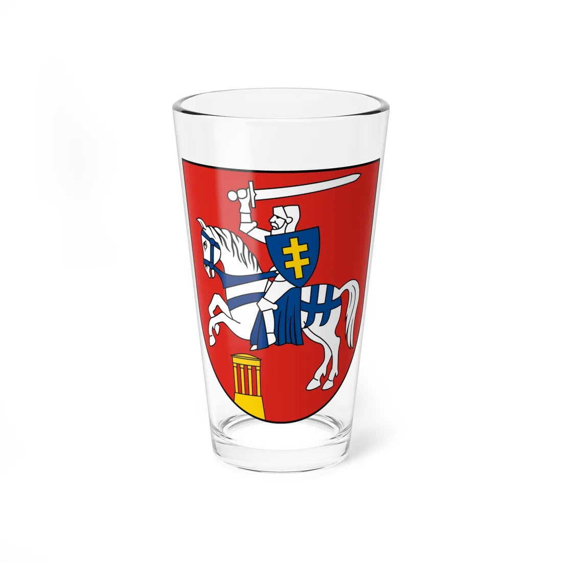 POL Puławy COA (Belarus) (Coat of Arms) Pint Glass 16oz 16oz - Go Mug Yourself