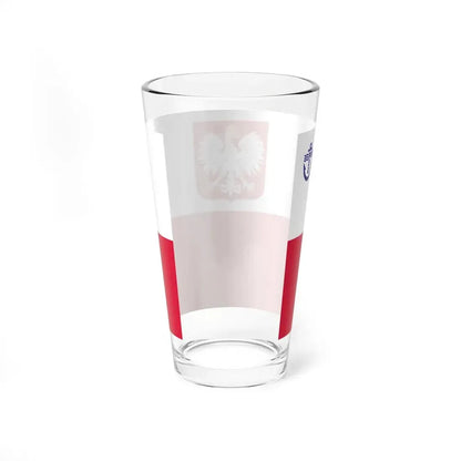 POL PZZ ensign (Poland) Pint Glass 16oz - Go Mug Yourself