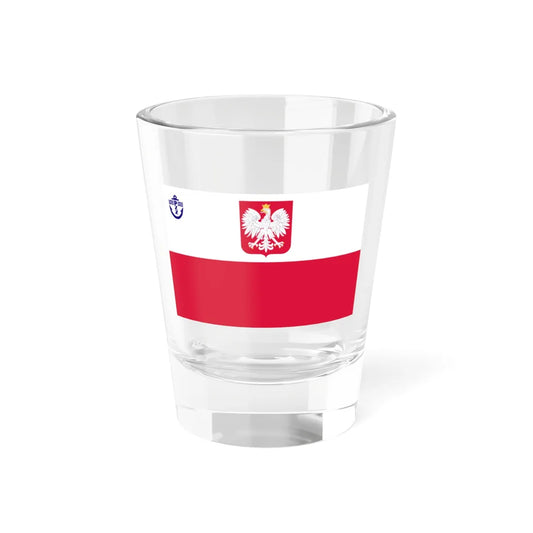 POL PZZ ensign (Poland) Shot Glass 1.5oz 1.5oz - Go Mug Yourself