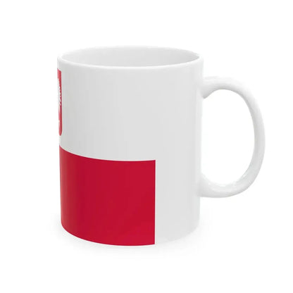 POL PZZ ensign (Poland) White Coffee Mug - Go Mug Yourself