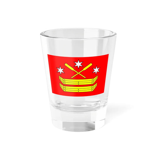 POL Rogowo flag (Poland) Shot Glass 1.5oz 1.5oz - Go Mug Yourself