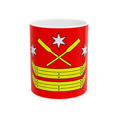 POL Rogowo flag (Poland) White Coffee Mug 11oz - Go Mug Yourself