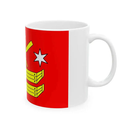 POL Rogowo flag (Poland) White Coffee Mug - Go Mug Yourself