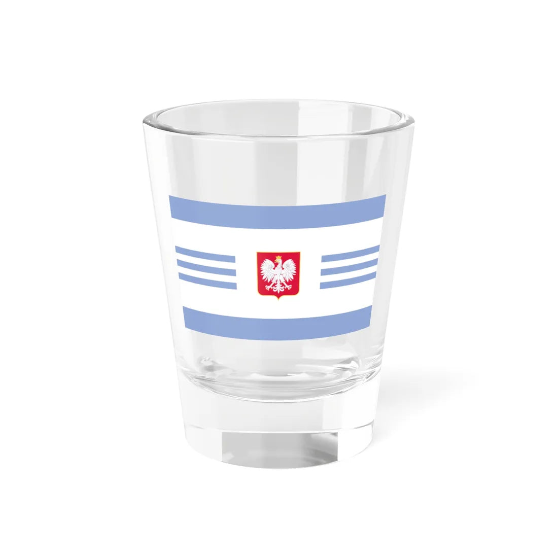 POL Sea Fisheries Administration flag 2002 (Poland) Shot Glass 1.5oz 1.5oz - Go Mug Yourself