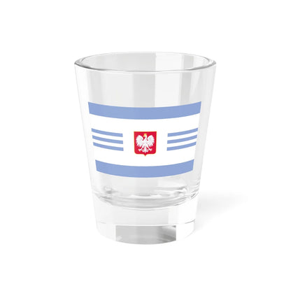 POL Sea Fisheries Administration flag 2002 (Poland) Shot Glass 1.5oz 1.5oz - Go Mug Yourself