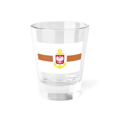 POL service flag brown (Poland) Shot Glass 1.5oz 1.5oz - Go Mug Yourself