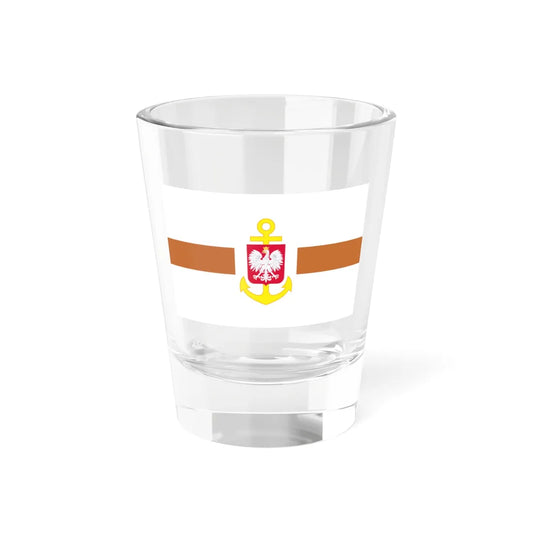 POL service flag brown (Poland) Shot Glass 1.5oz 1.5oz - Go Mug Yourself
