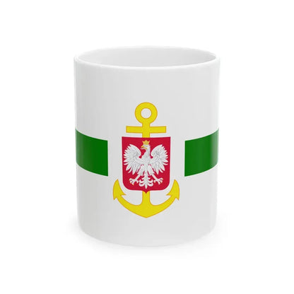 POL service flag green (Poland) White Coffee Mug 11oz - Go Mug Yourself