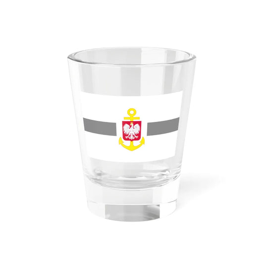 POL service flag grey (Poland) Shot Glass 1.5oz 1.5oz - Go Mug Yourself