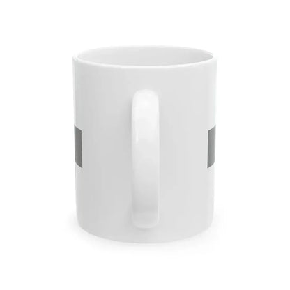 POL service flag grey (Poland) White Coffee Mug - Go Mug Yourself