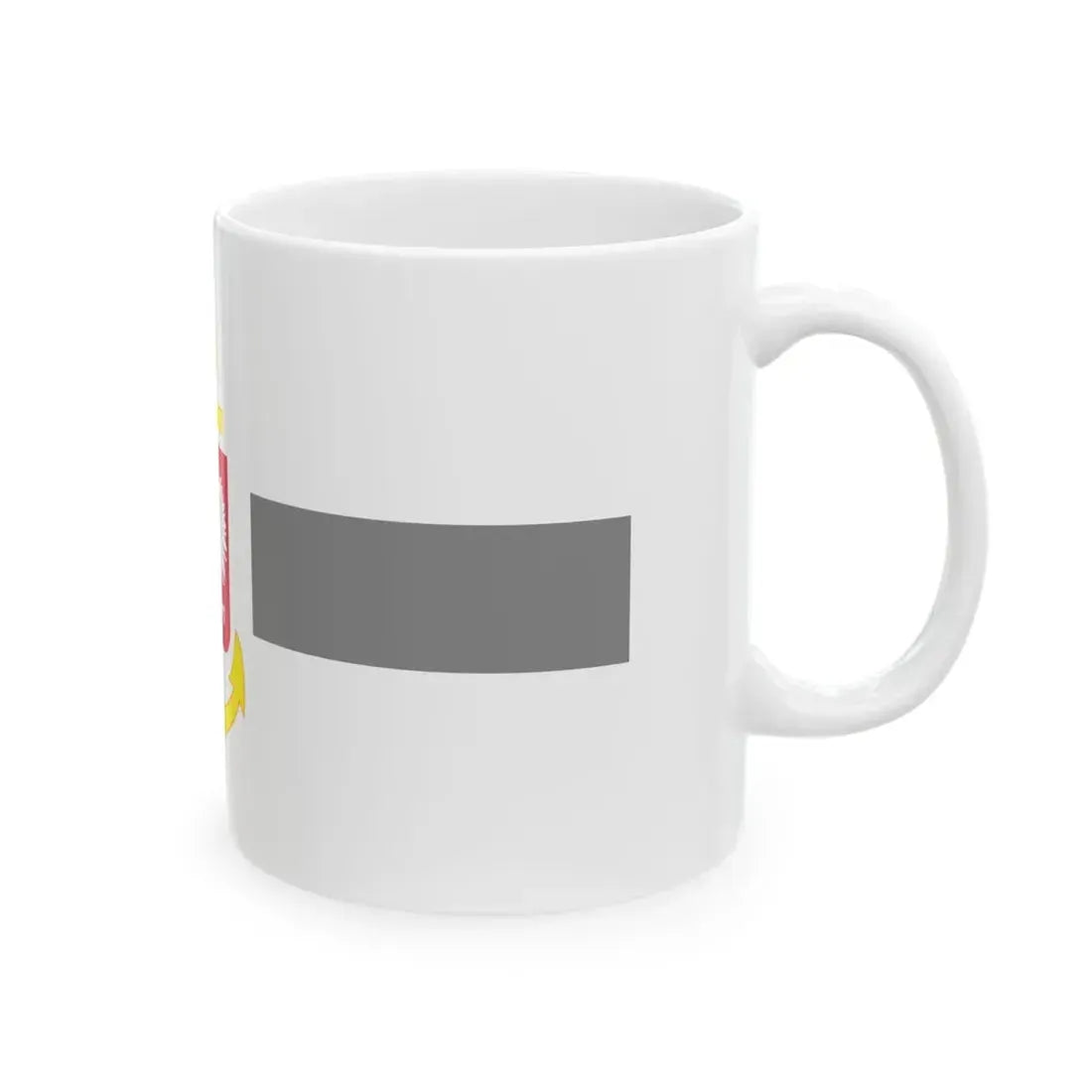POL service flag grey (Poland) White Coffee Mug - Go Mug Yourself