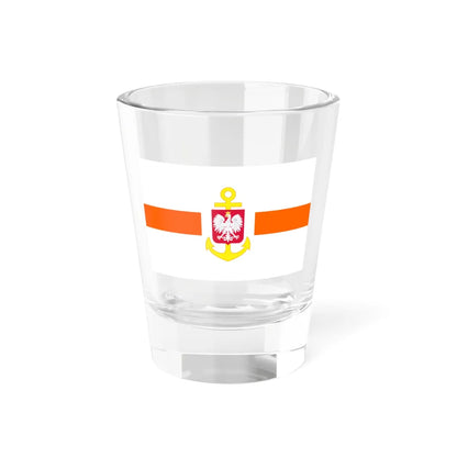POL service flag orange (Poland) Shot Glass 1.5oz 1.5oz - Go Mug Yourself