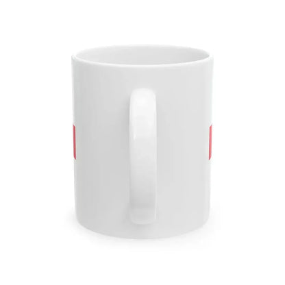 POL service flag red (Poland) White Coffee Mug - Go Mug Yourself